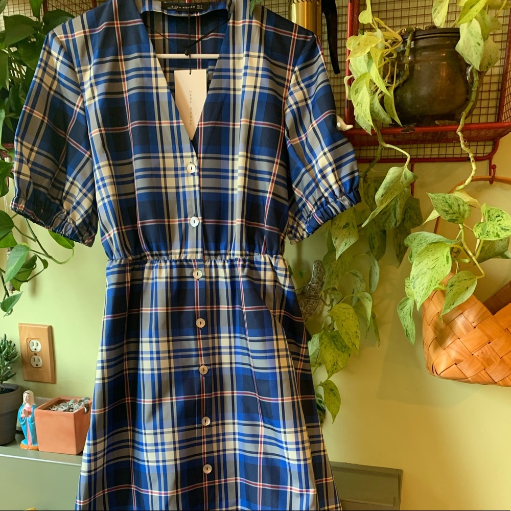Zara Plaid dress